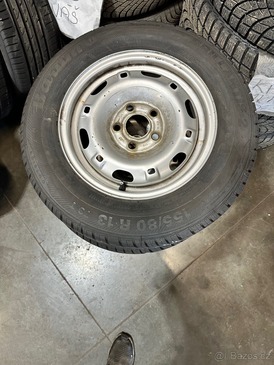 Plechové disky s pneu Barum - 2