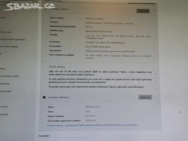 Herní PC i7-7700 - 2