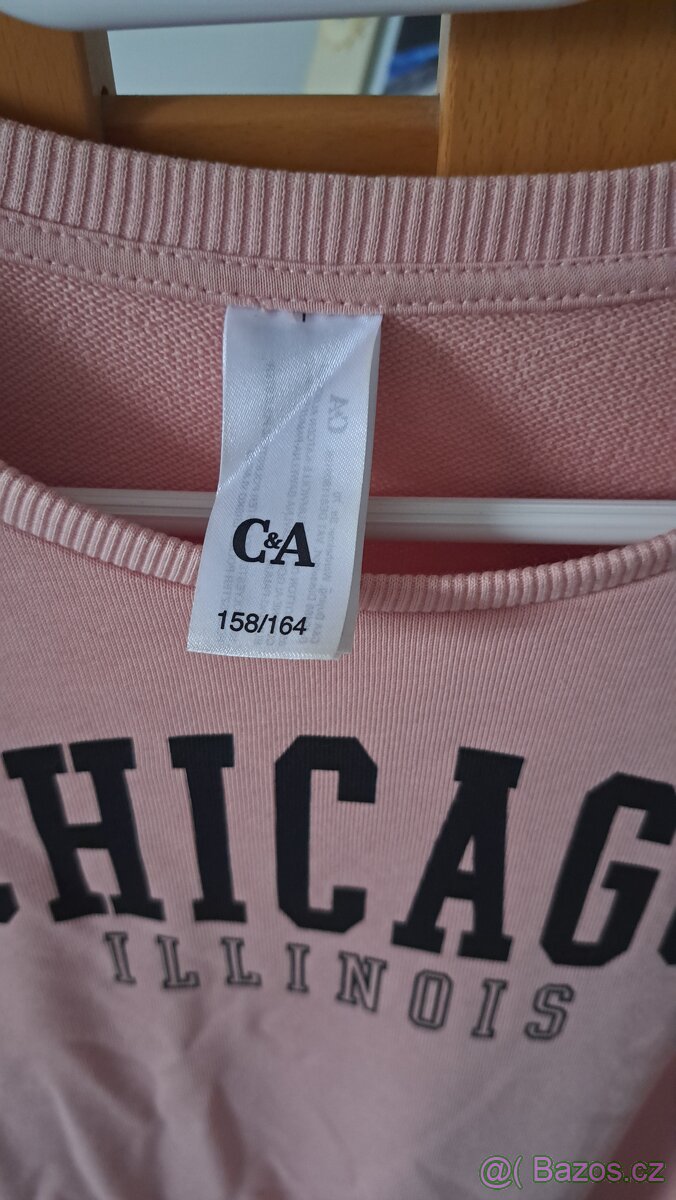 Dívčí mikino/ šaty C&A vel.158/164 - 2