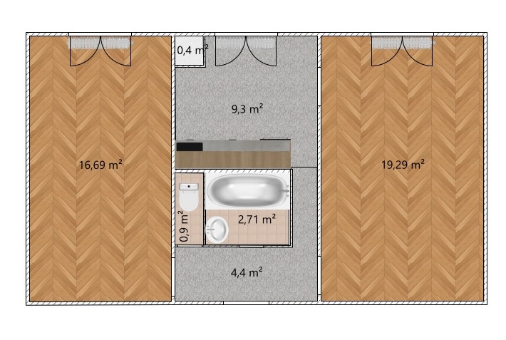 Prodej bytu 2+1 55,8m2 - Znojmo - Pražská sídl. - 2