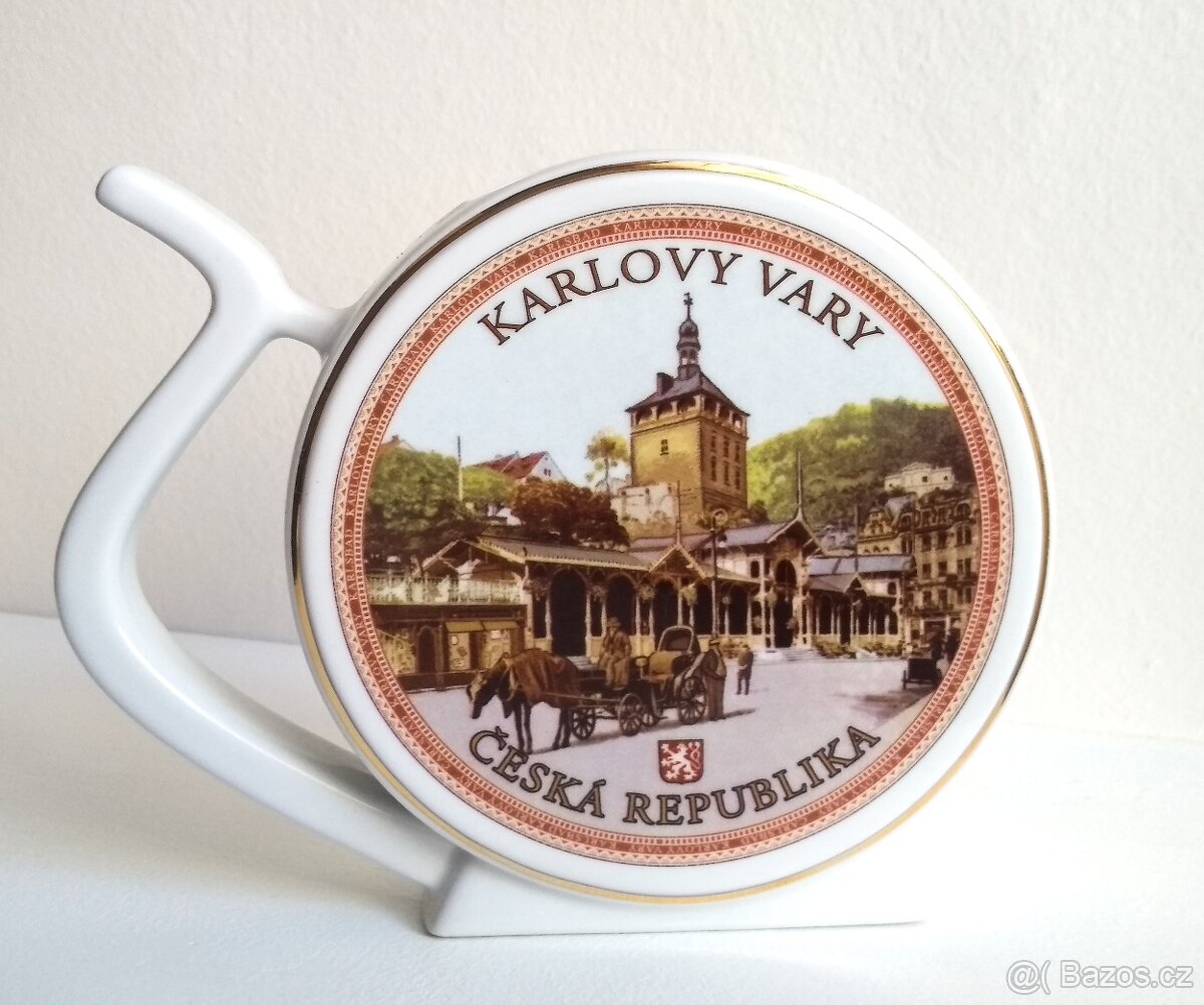 Originální porcelánové lázeňské pítko medvědi - 2