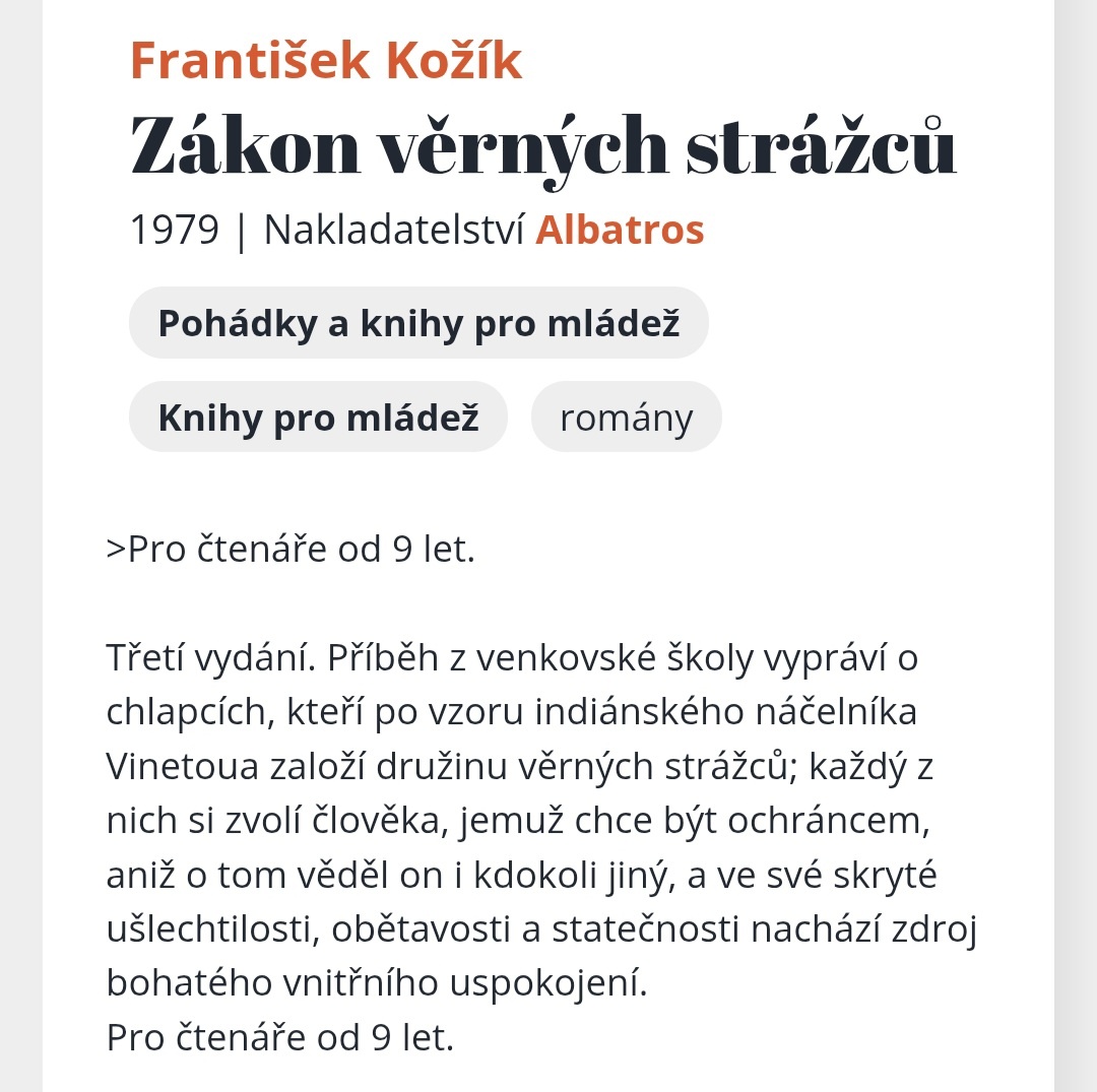 Knizka zákon věcných strážců - 2