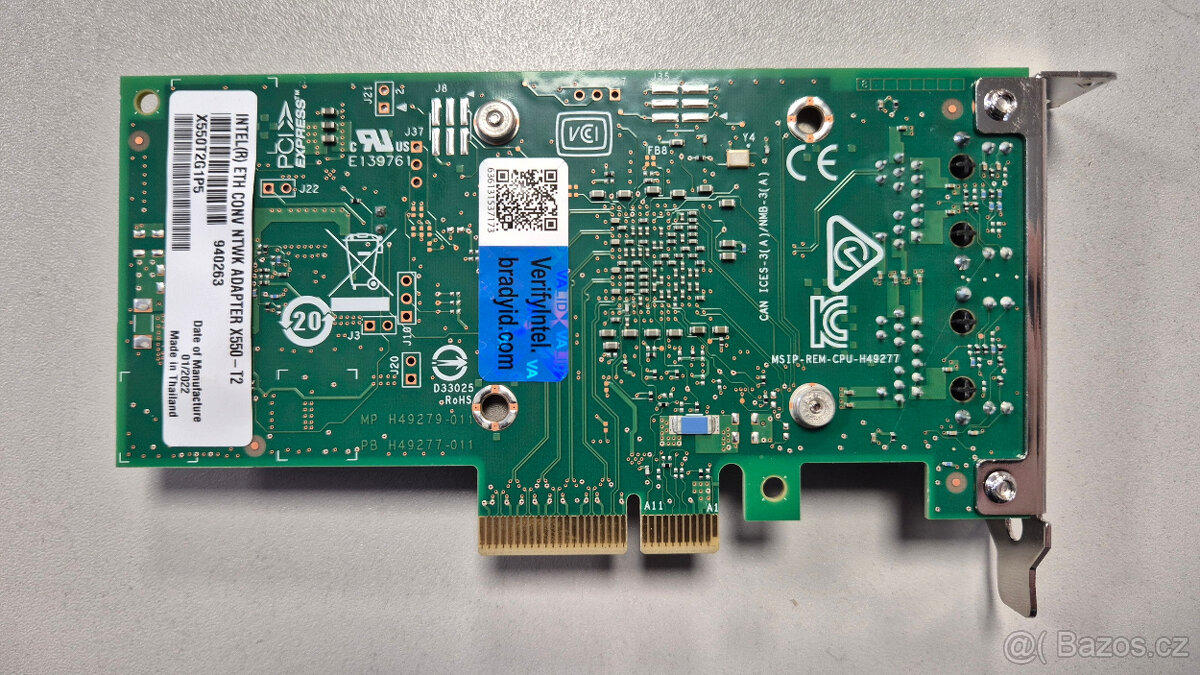 Síťová karta Intel X550-T2, 2x 10Gbit - 2