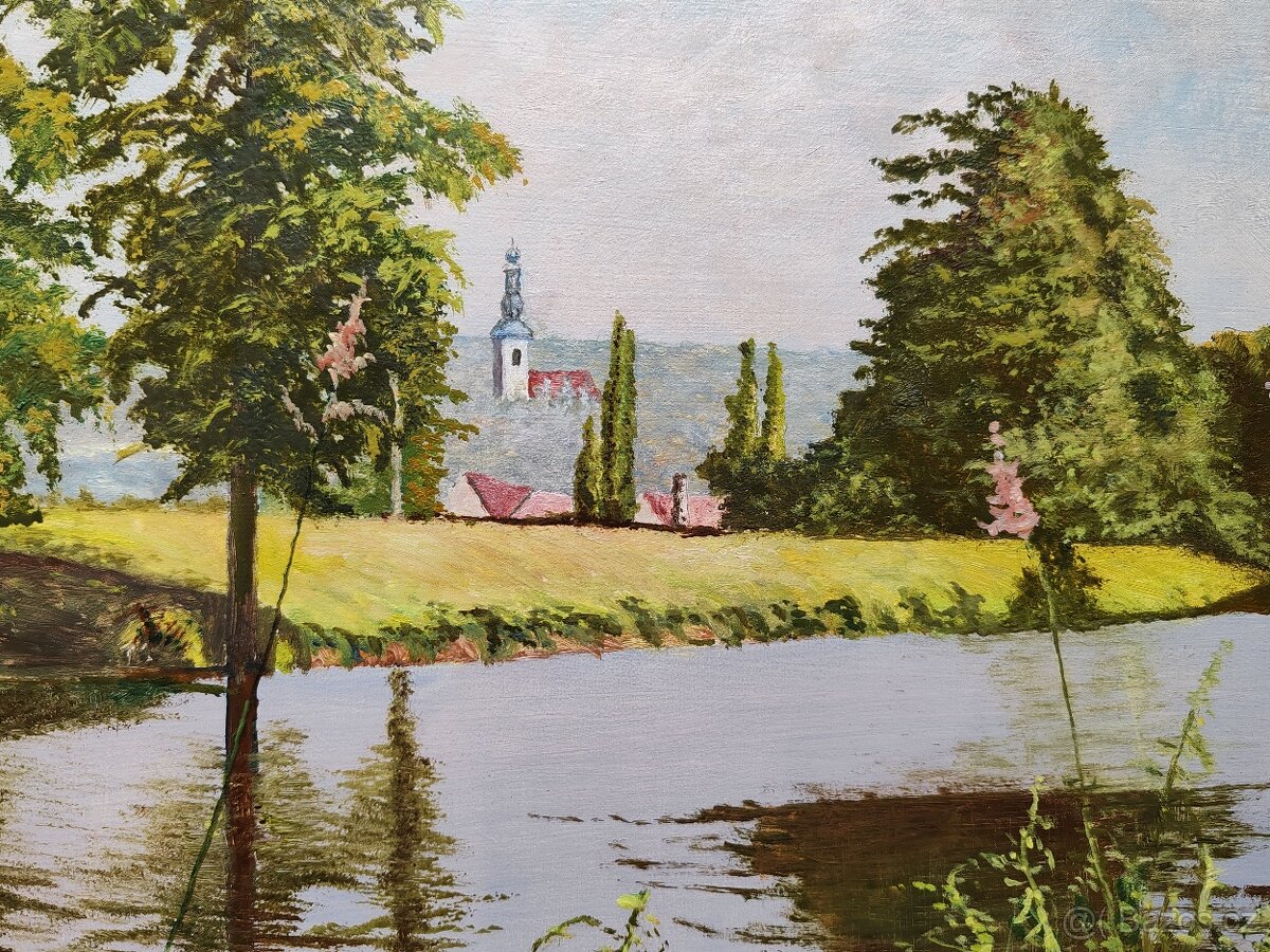 Ručně malovaný obraz bez rámu - 2