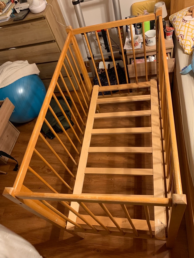 Dřevěná postýlka dětská Retro - 2