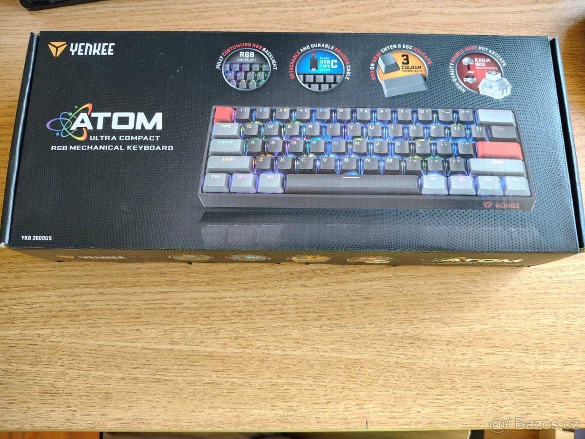 Mechanická klávesnice Yenkee ATOM - 2