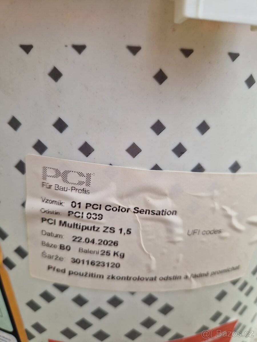 Silikonová omítka PCI - 4 kýble - 2