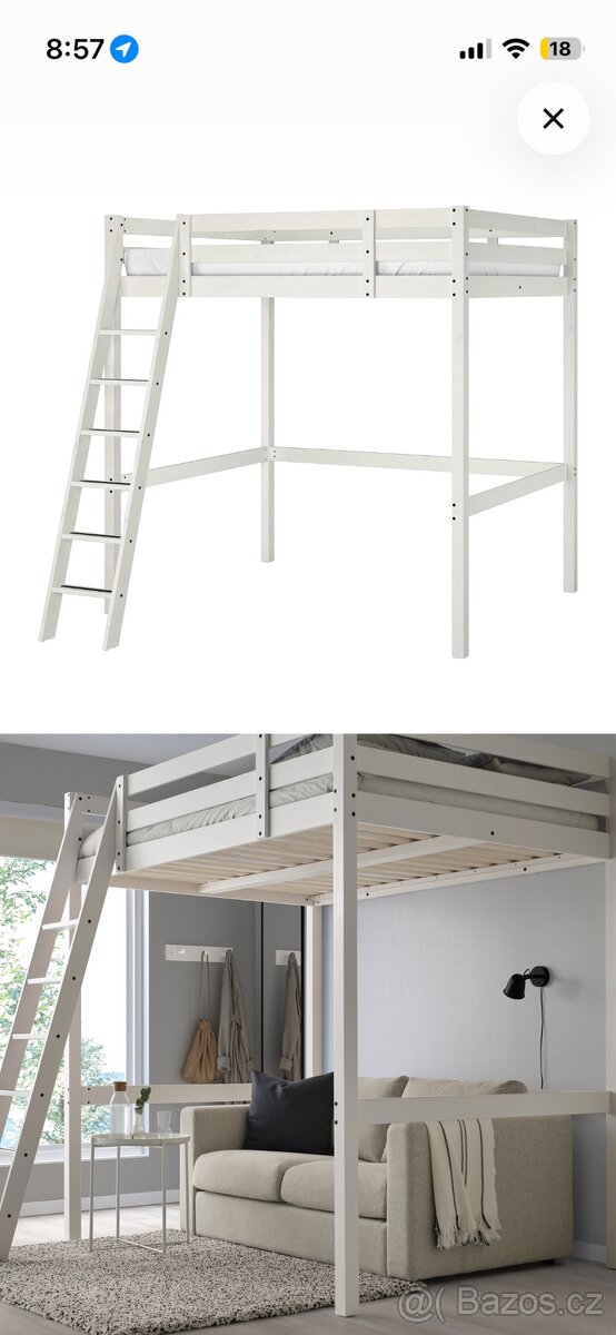 Ikea patrová postel masiv borovice - 2