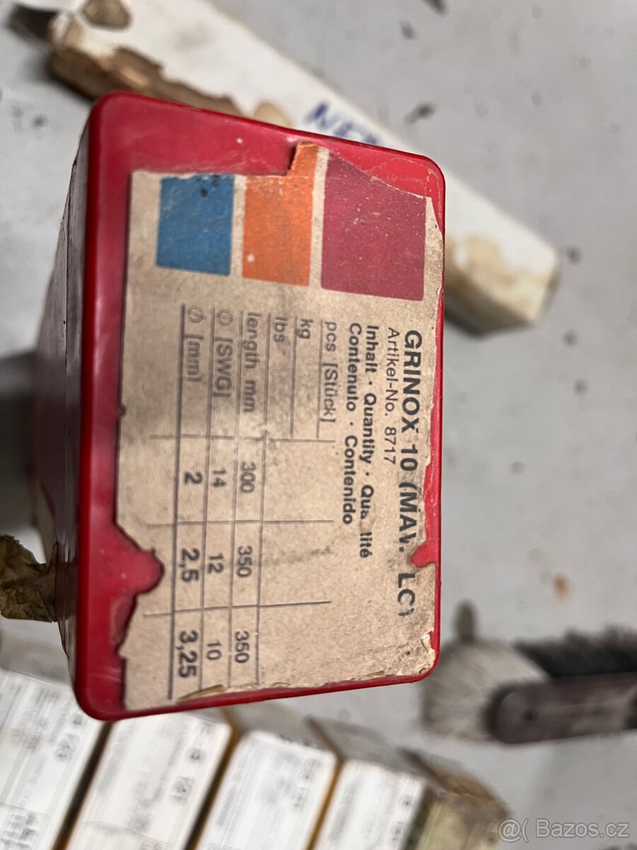 Nerezová elektroda pr.2,5 na nerez - 2
