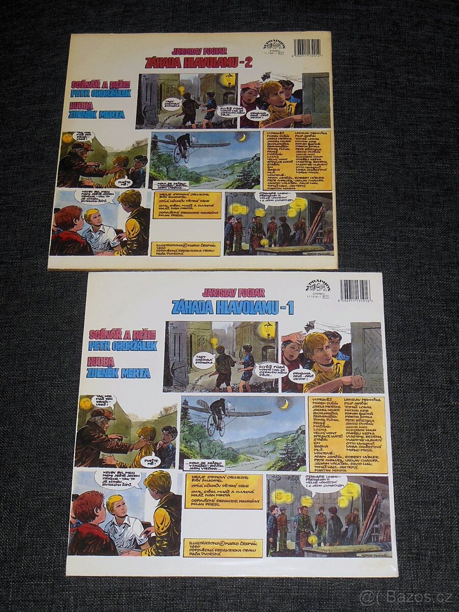 Dvě LP J. Foglar - Záhada Hlavolamu-1 + Záhada Hlavolamu-2 - 2