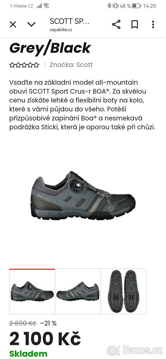 Mtb pánské boty scott v.41 - 2