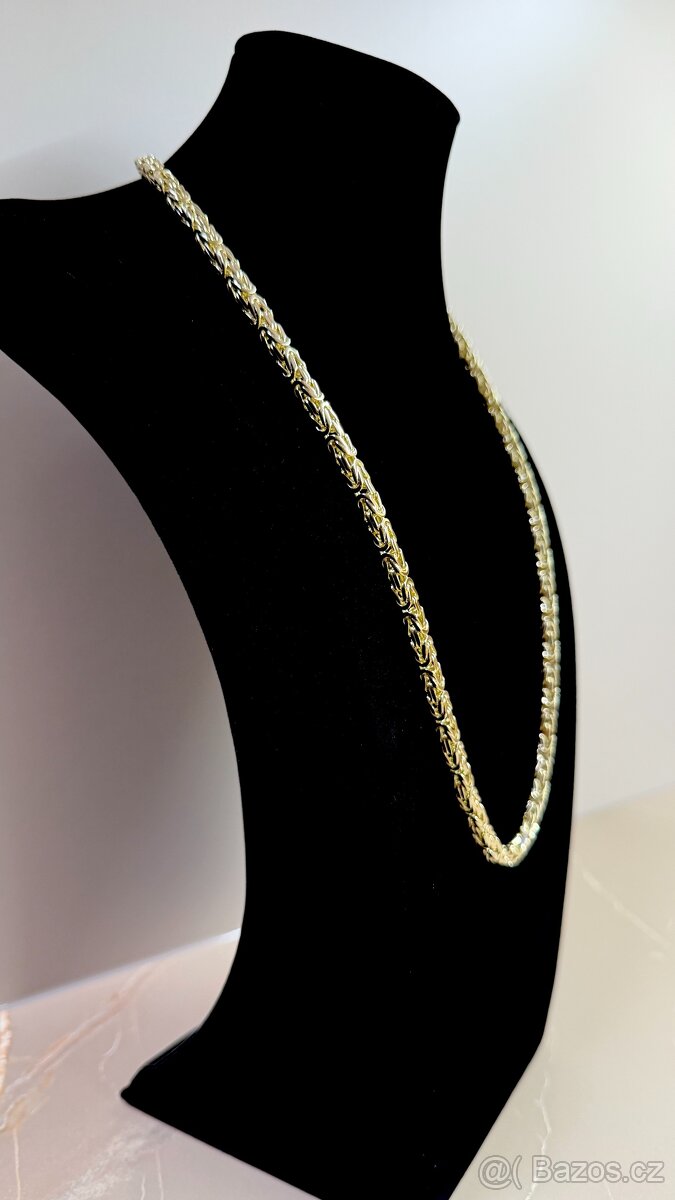 zlatý řetízek kralovsky vzor 14k 585/1000 105,33g - 2