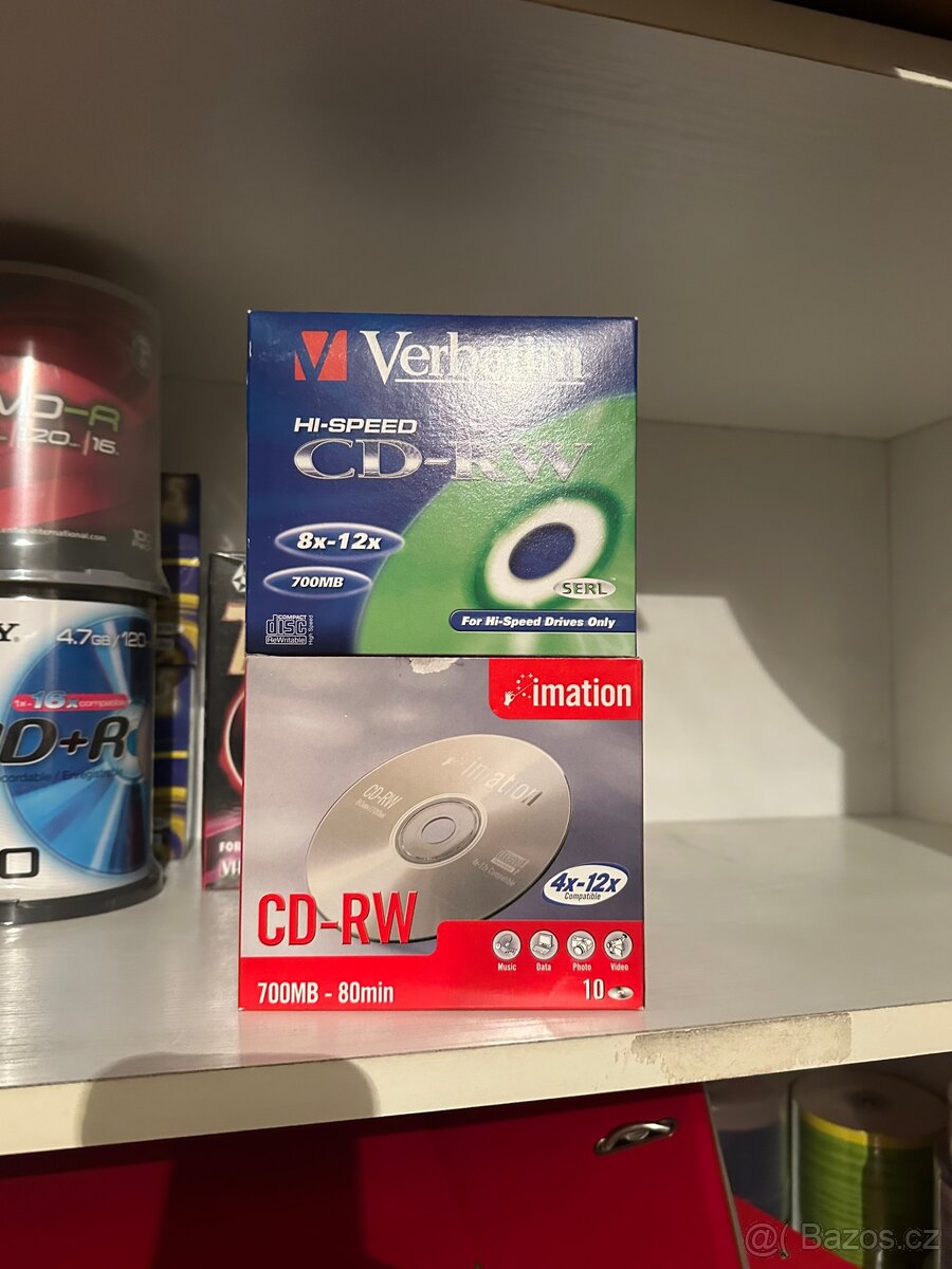 Nové DVD+RW, DVD-R, DVD+R, CD-RW, CD-R - 2