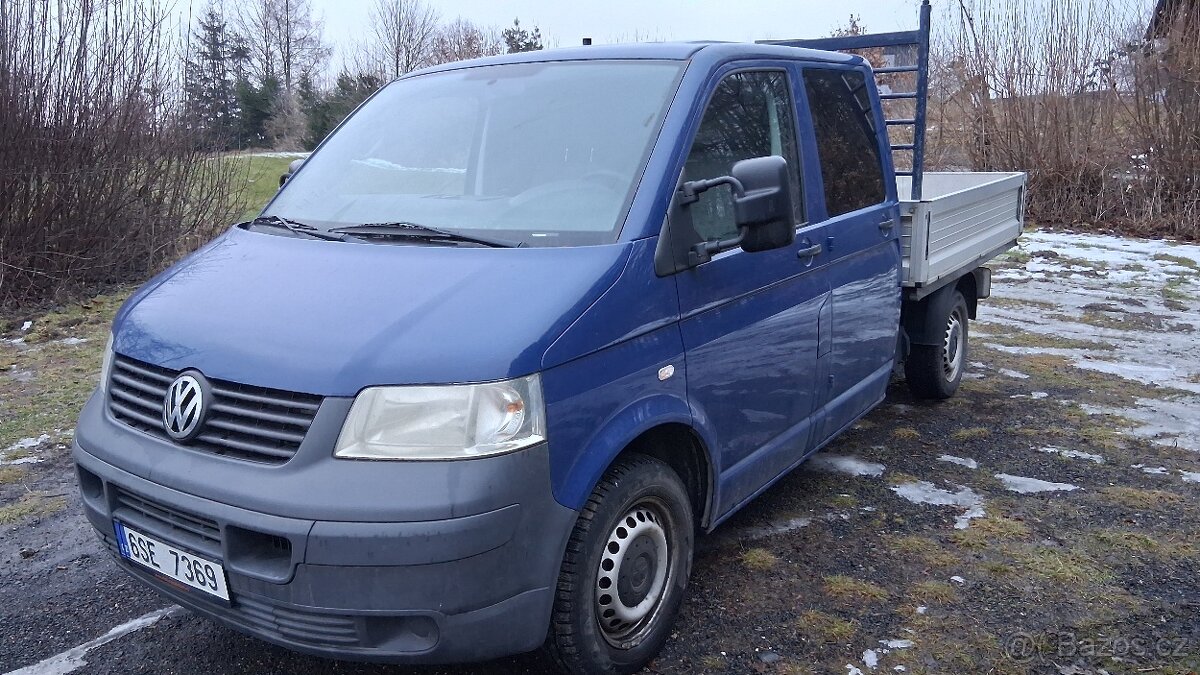 VW Transporter dvojkabina,2007,19 TDi - 2