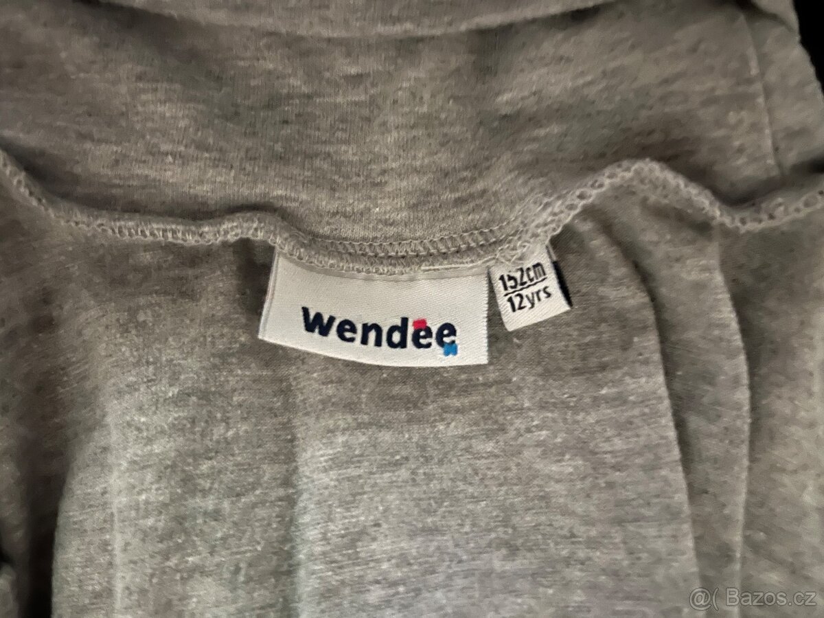 Dívčí šedý melír rolák Wendee vel. 152 - 2