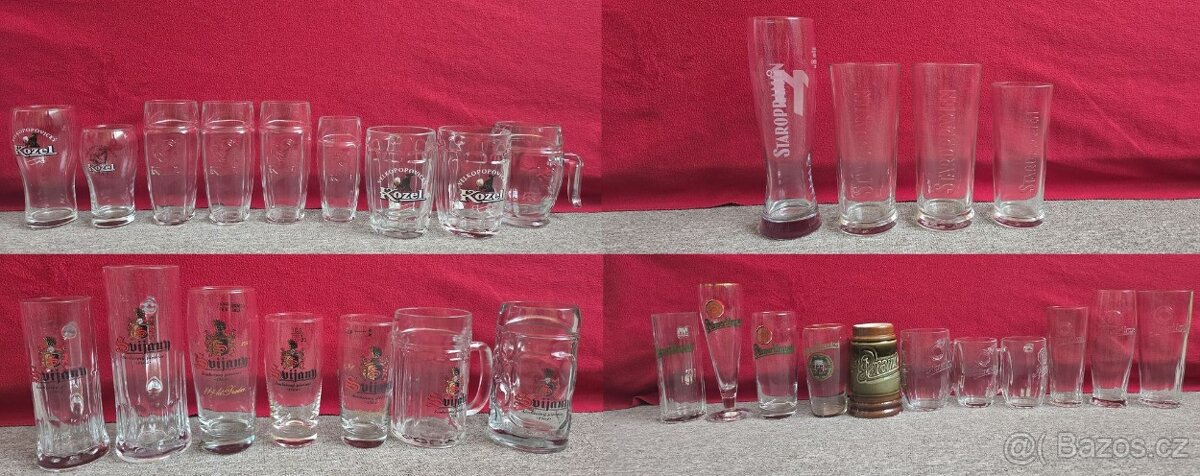 Sbírka pivních sklenic a půllitrů - 2