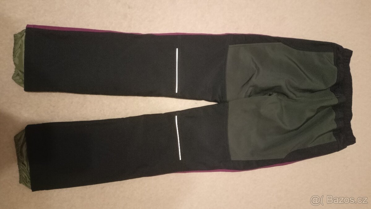 Zateplené šusťákové kalhoty vel.164 - 2