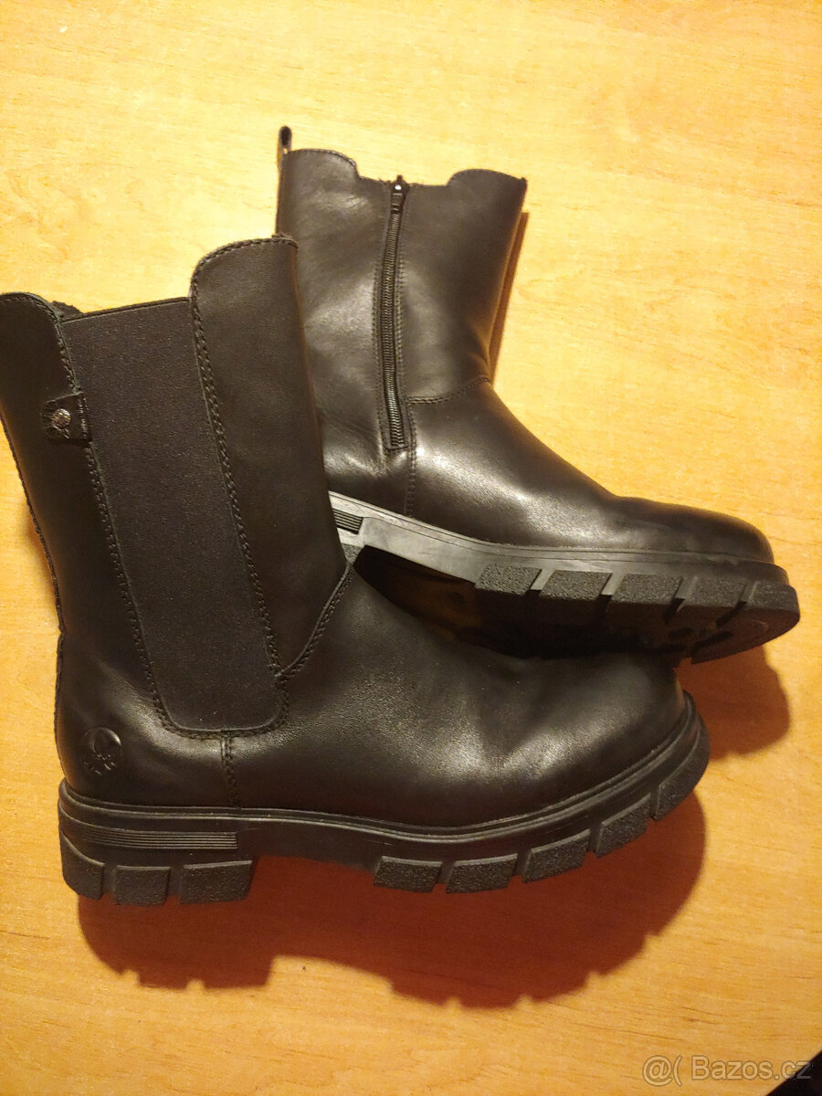 Rieker dámské černé boty 41 polovysoké - 2