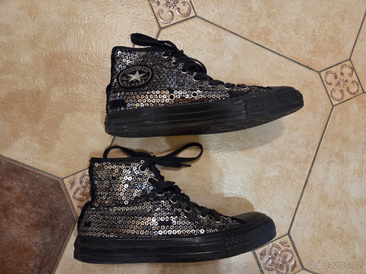 Converse boty flitrované - 2