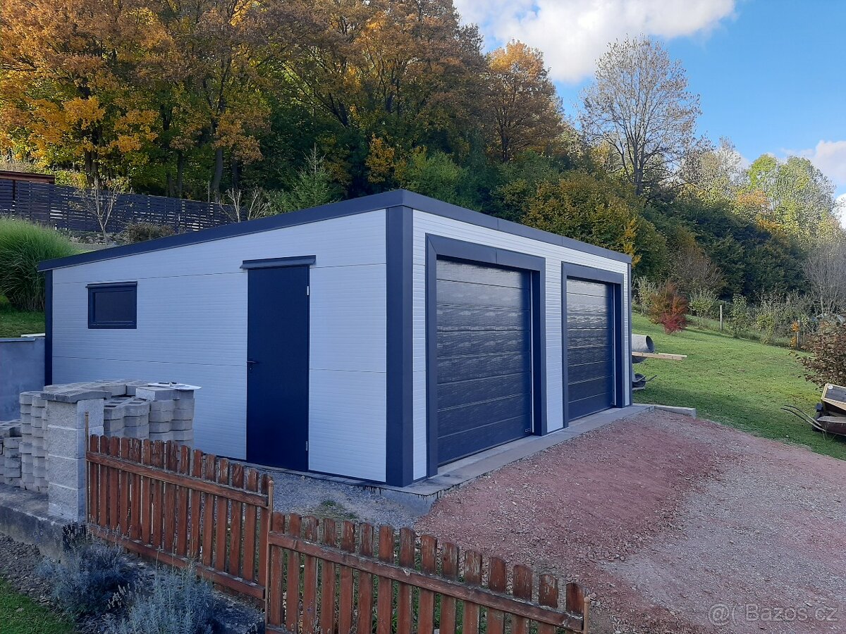 Predám dvoj garáž 6x6m - 2