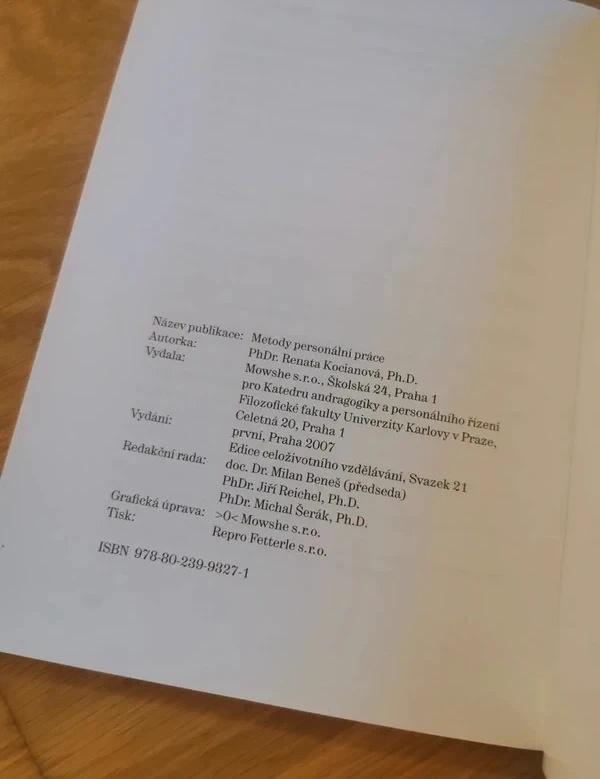 Metody personální práce - 2