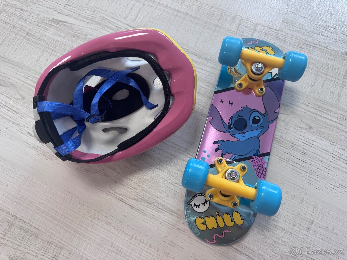 Skateboard Stitch s přilbou - 2
