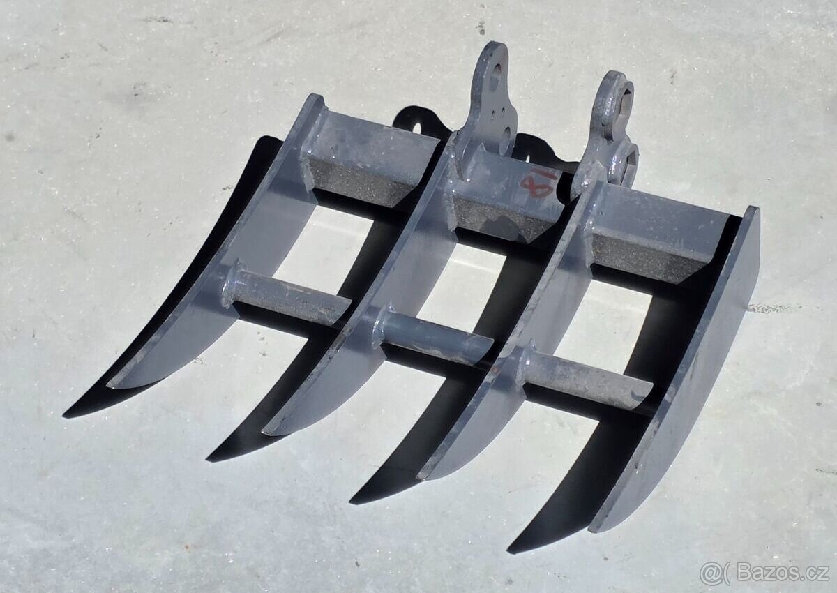 Hrábě na minibagr 1t - 2