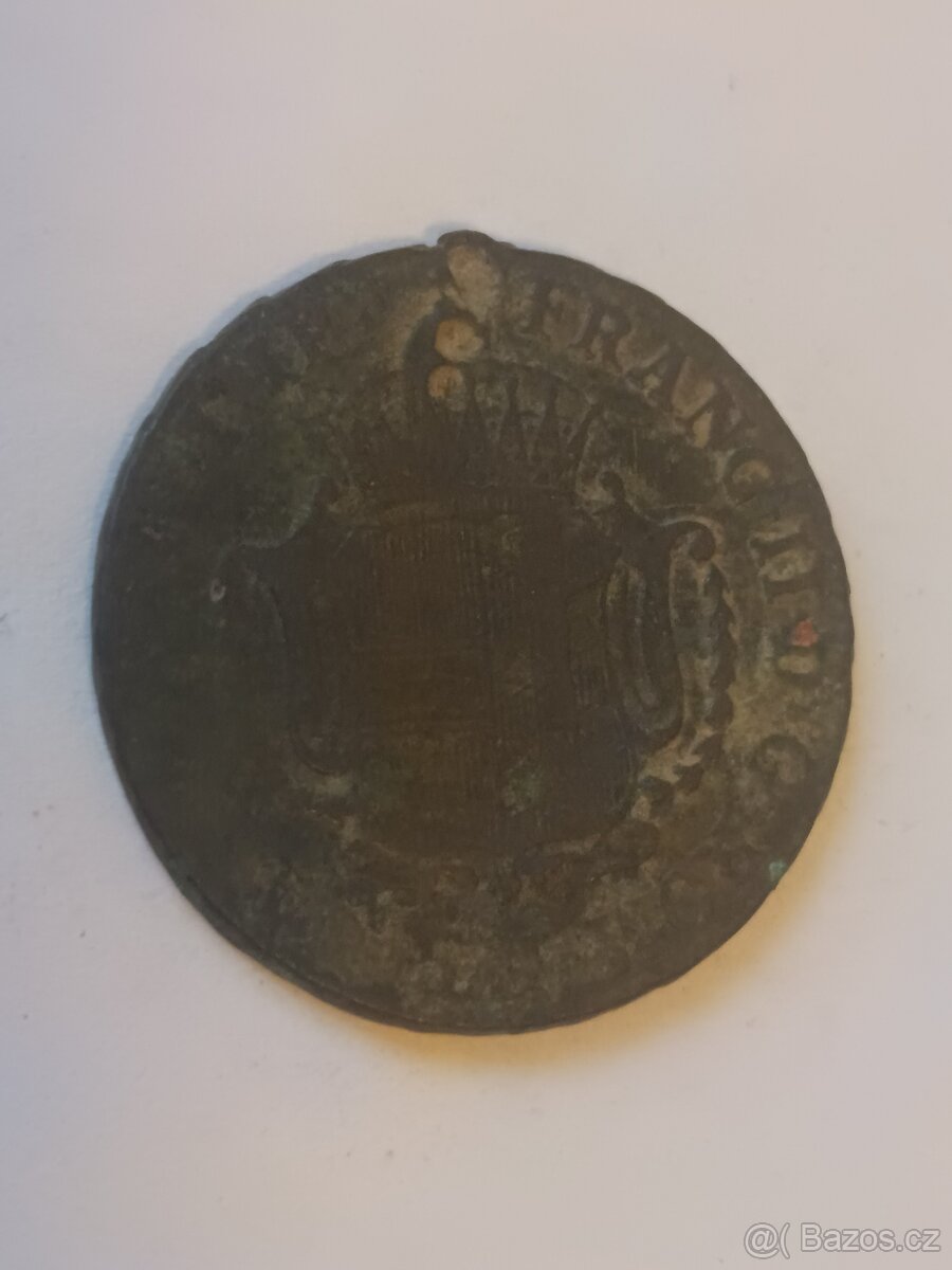 Měděný 1krejcar z r. 1805 - 2