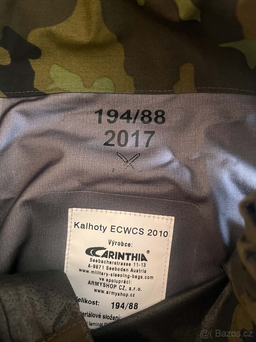 Komplet ECWCS 2010 (Goretex) - 1x použité - 2