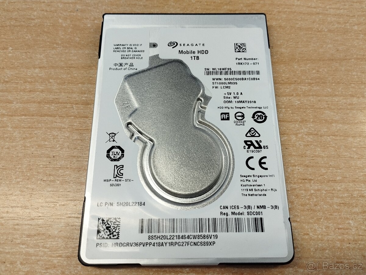 Disk Seagate Mobile HDD 1TB 2,5" SATA - 2