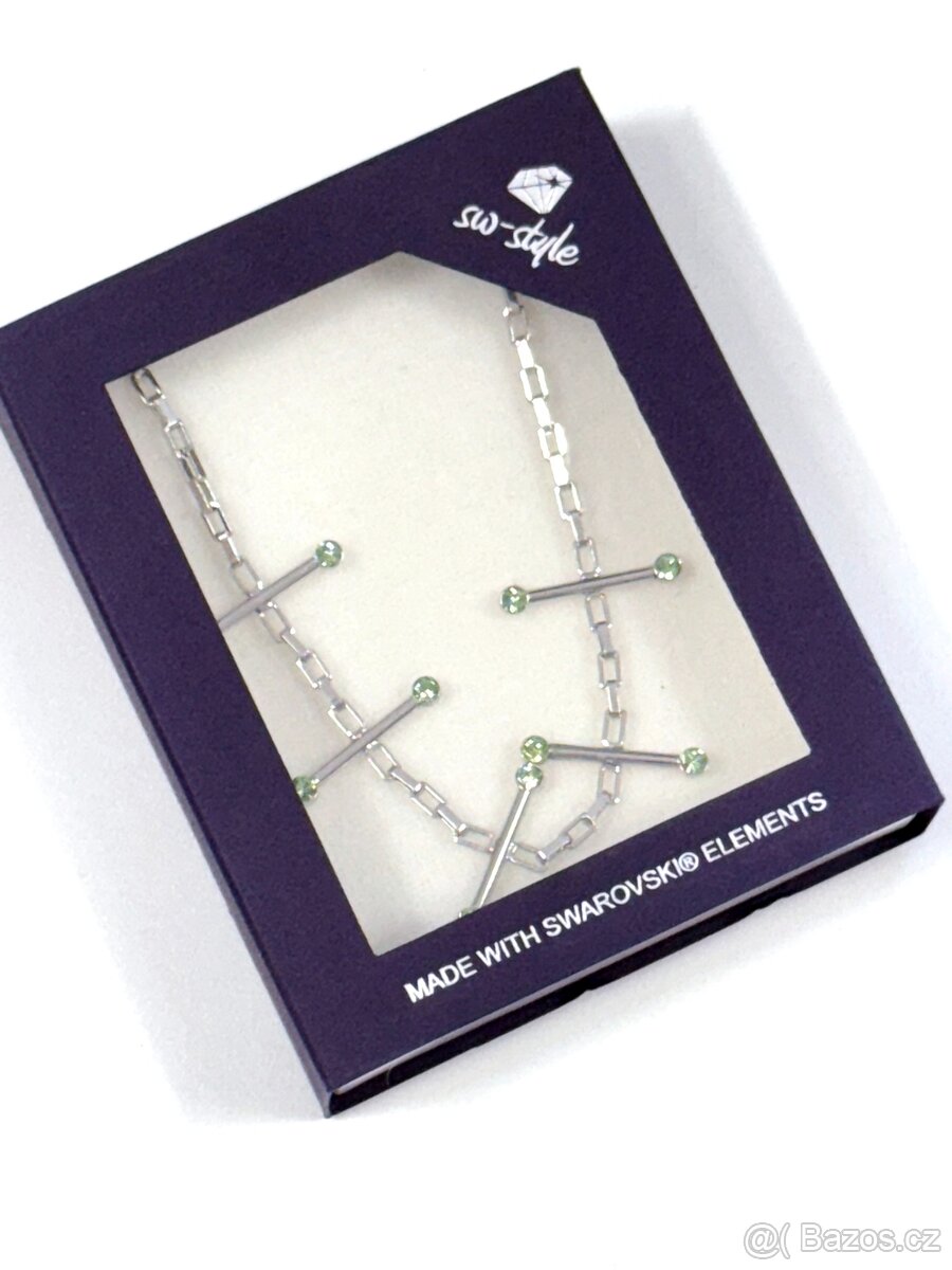Swarovski Elements, náhrdelník tyčinky - 2
