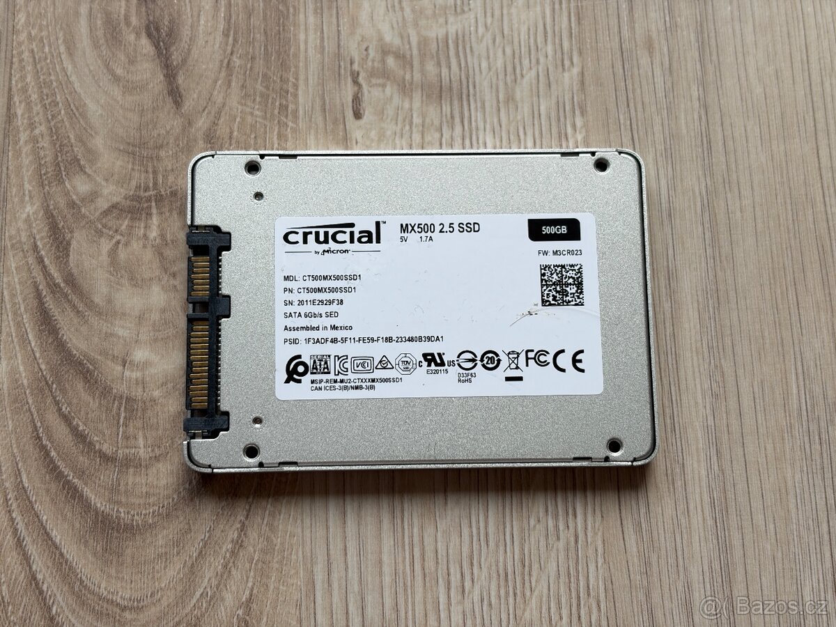 Crucial MX500 - 500Gb SSD Disk - 2