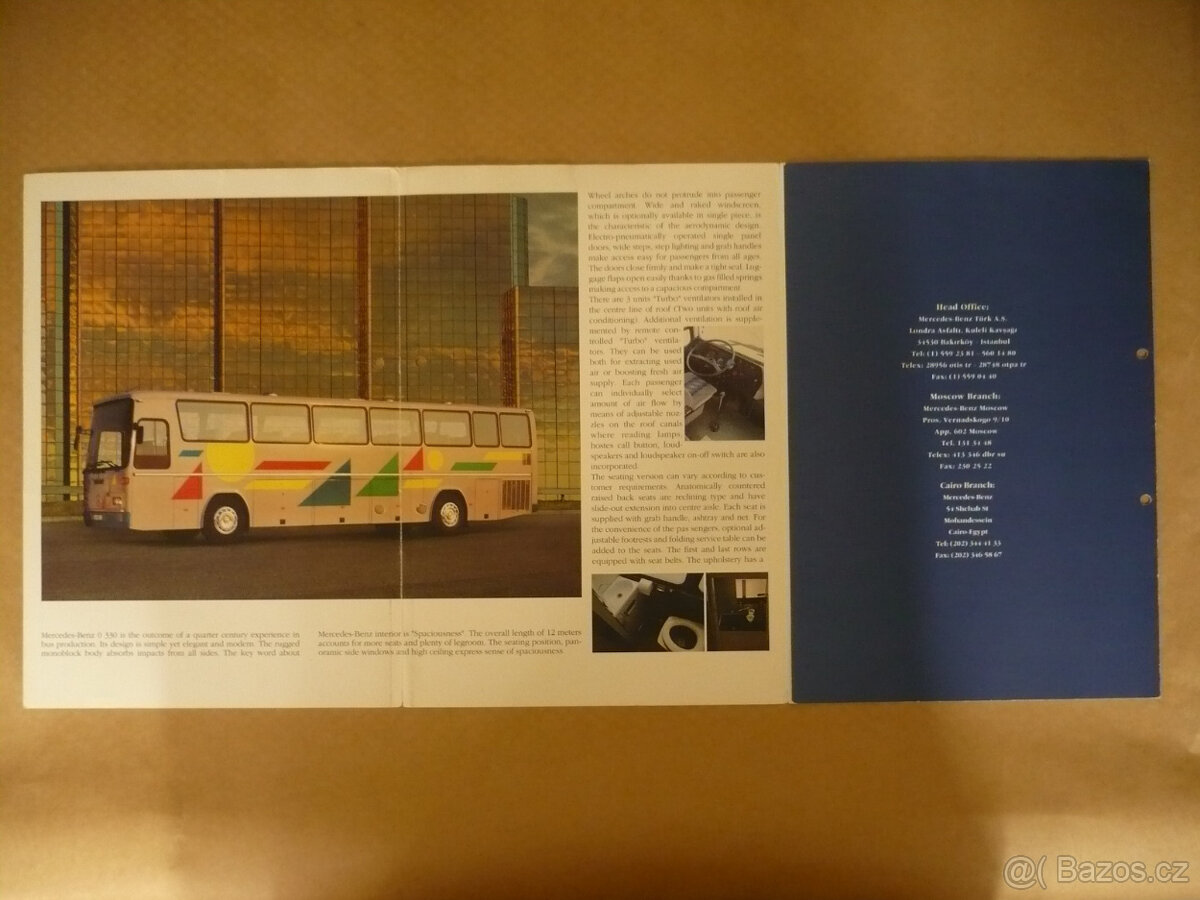 Prospekt Mercedes autobus 0 330 - 2