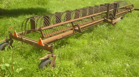 Pohrabáč shrnovač vozík vlek vlečka - 2