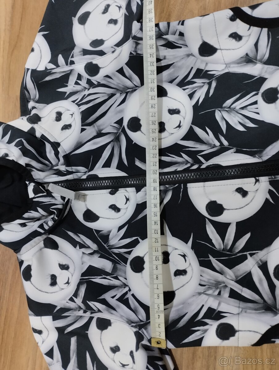 Rostoucí softshellová bunda crawler panda vel.110+ - 2