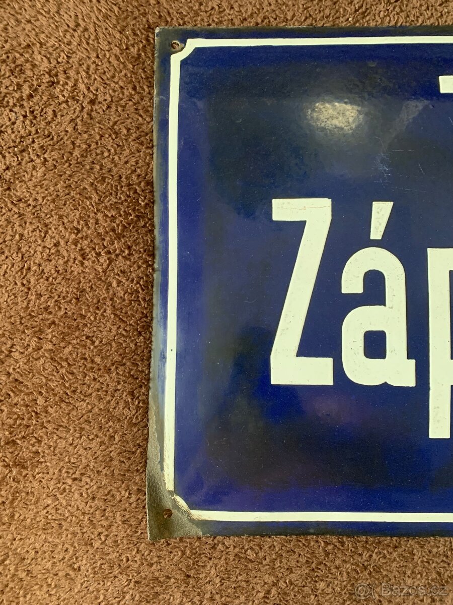 Stará smaltovaná cedule - 2