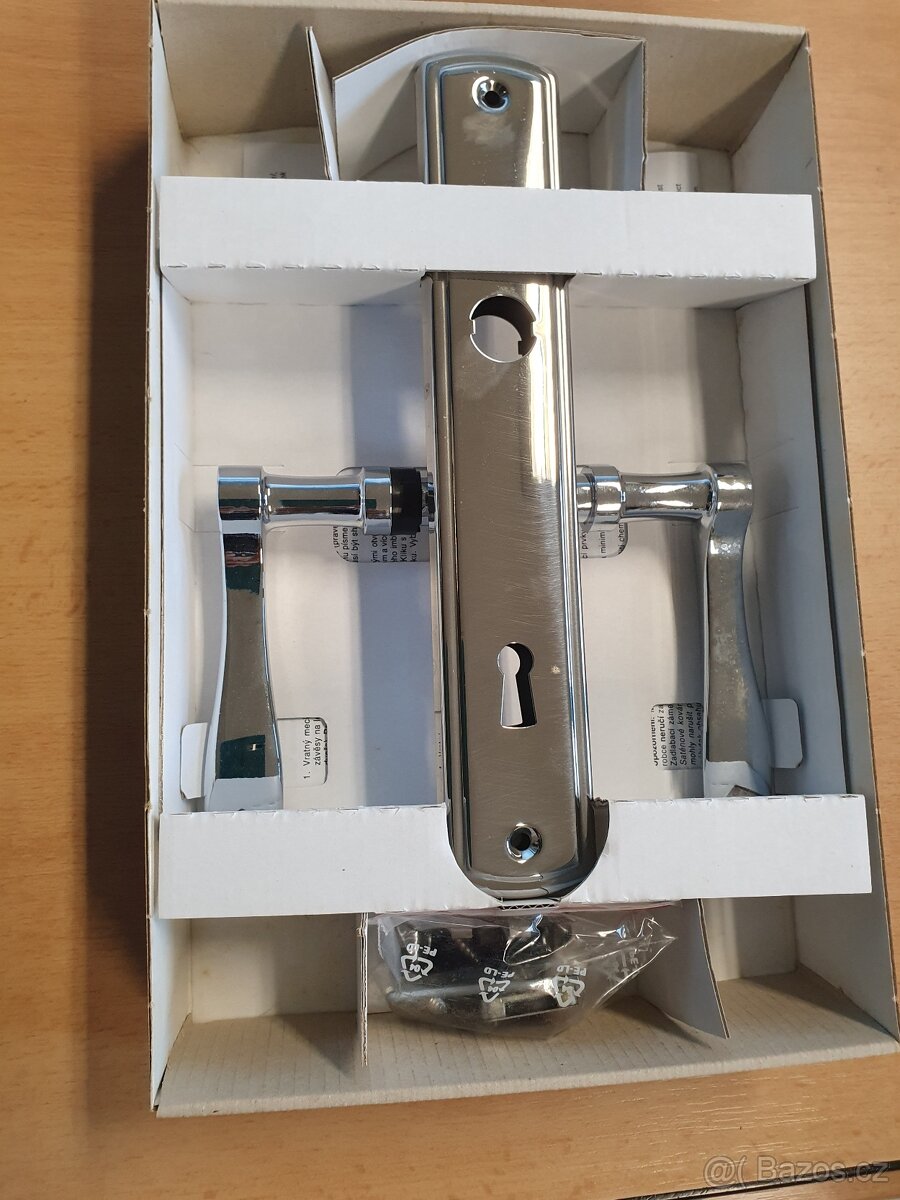 Dveřní kování TERNO Rostex stříbrné klíč - 2