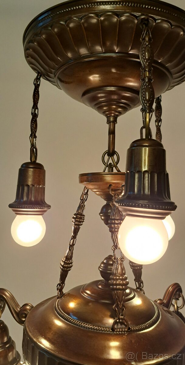 Starožitný lustr, secese, secesní - 2