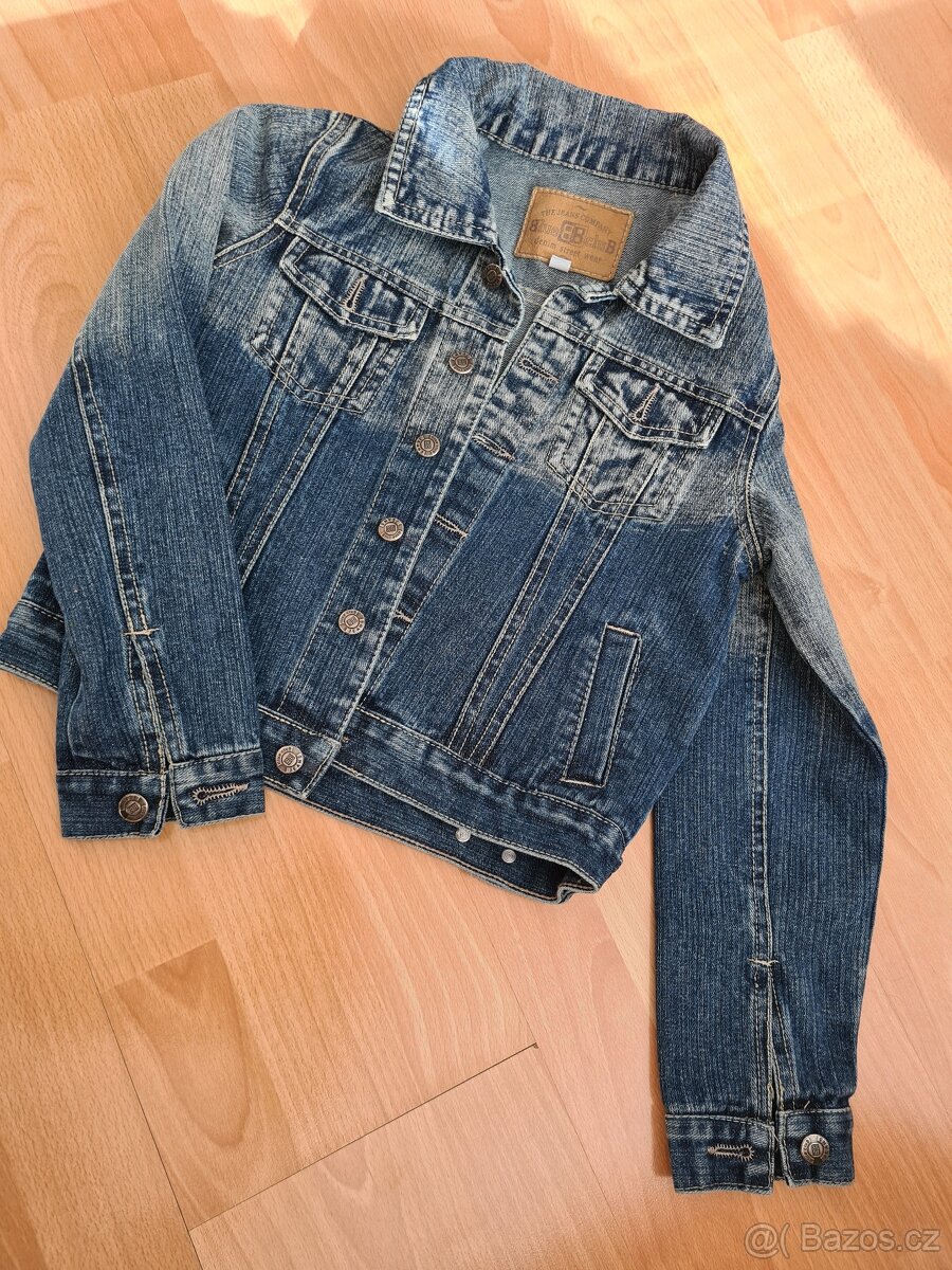 Riflová bunda dětská džíska - nová - 2