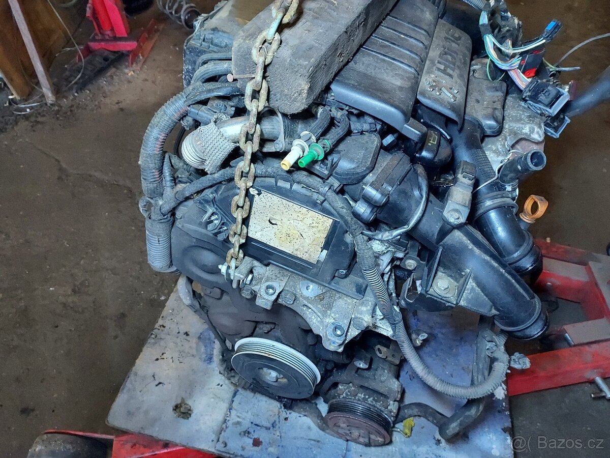 motor 1,6HDI/80kW - 9HY + převodovka - 2