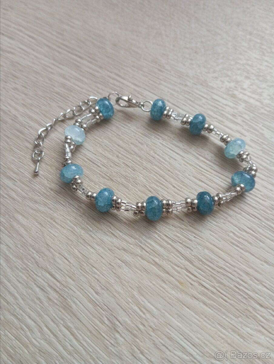 Náramek s imitací Akvamarínu - 2