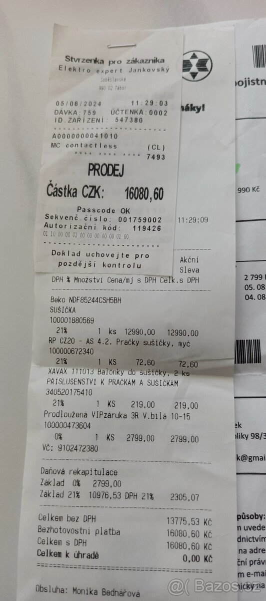 Sušička prádla Beko - 2