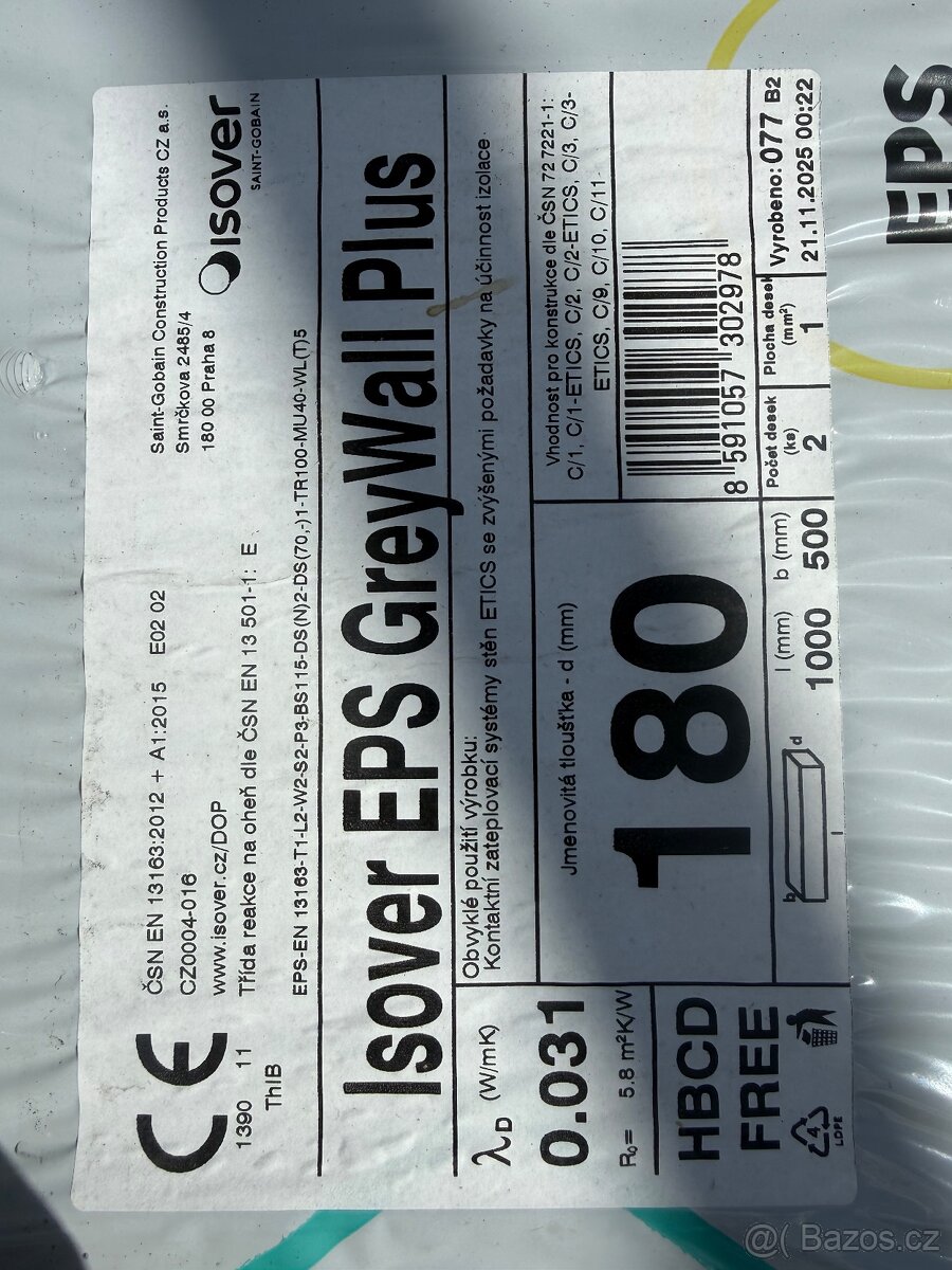 Fasádní polystyren tl 180 a 160 mm - 2