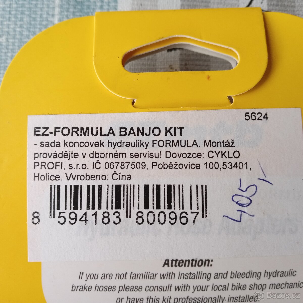 Banjo kit sada kotoučové brzdy Formula 2x - 2