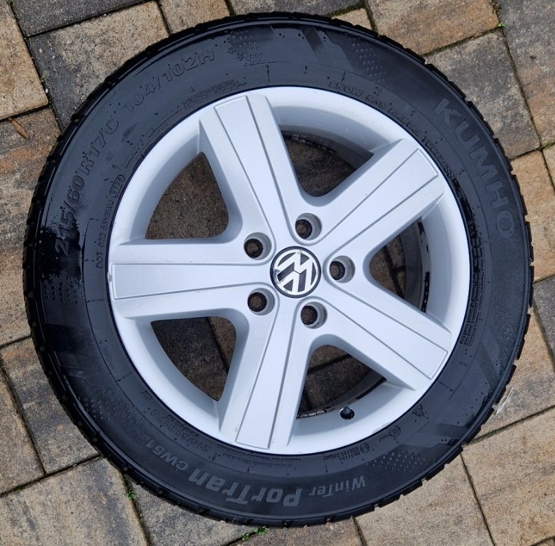 ALU R17 215/60/17 zimní original VW T5 T5.1 T6 T6.1 - 2