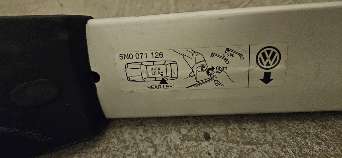 VW Tiguan Střešní nosiče - original - 2