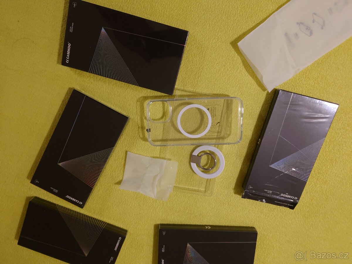 Zesílený průhledný magnetický obal na iPhone 14 - 2