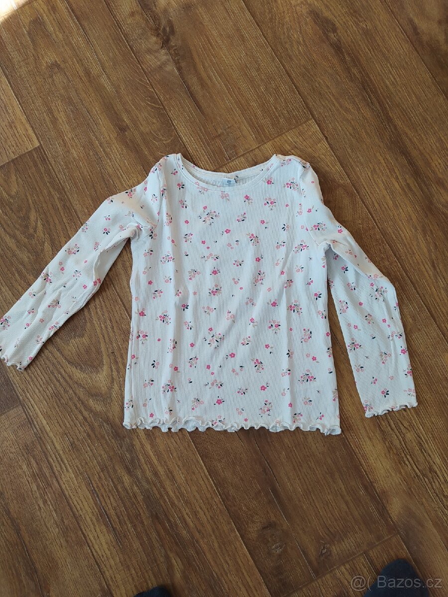 Dívčí trika dlouhý rukáv 122-128 - 2