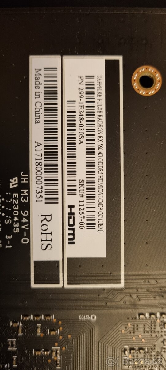 Sapphire Radeon RX 560 Pulse 4GB DDR5 - 2