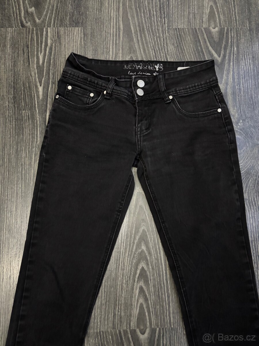 Černé džíny Vel S - 2
